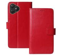 Anybird Rojo Funda Caso Carcasa Proteccion Cuero Flip Case Cover Soporte para Foxx Miro A1 5.99" Magnética Caso Cuero Billetera Cover Teléfono Case Etui