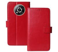 Anybird Rojo Funda Caso Carcasa Proteccion Cuero Flip Case Cover Soporte para Foxx Miro G1 6.56" Magnética Caso Cuero Billetera Cover Teléfono Case Etui