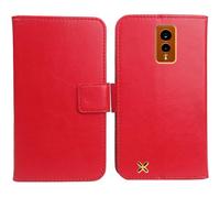 Anybird Rojo Funda Caso Carcasa Proteccion Cuero Flip Case Cover Soporte para Hammer Energy X 5.5" Magnética Caso Cuero Billetera Cover Teléfono Case Etui