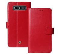 Anybird Rojo Funda Caso Carcasa Proteccion Cuero Flip Case Cover Soporte para Hammer H Forge LTE 2.4" Magnética Caso Cuero Billetera Cover Teléfono Case Etui
