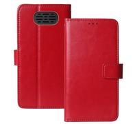 Anybird Rojo Funda Caso Carcasa Proteccion Cuero Flip Case Cover Soporte para Maxcom Comfort MM428BB 1.8" Magnética Caso Cuero Billetera Cover Teléfono Case Etui