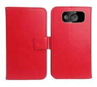 Anybird Rojo Funda Caso Carcasa Proteccion Cuero Flip Case Cover Soporte para Maxcom MM720 2.2" Magnética Caso Cuero Billetera Cover Teléfono Case Etui