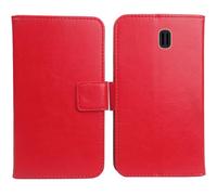 Anybird Rojo Funda Caso Carcasa Proteccion Cuero Flip Case Cover Soporte para TTfone Comet TT100 1.77" Magnética Caso Cuero Billetera Cover Teléfono Case Etui