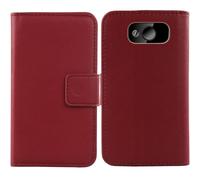 Anybird Rojo Genuino Carcasa Funda para Maxcom Comfort MM724 L 2.2" Magnética Premium Caso Protección Cuero Billetera Antigolpes Cover Teléfono Leather Case Etui