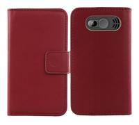 Anybird Rojo Genuino Carcasa Funda para SPC Fortune 2 MAX 2.4" Magnética Premium Caso Protección Cuero Billetera Antigolpes Cover Teléfono Leather Case Etui