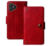 Anybird Rojo Retro Carcasa Funda para Foxx Miro A1 5.99" Magnética Premium Caso Protección Cuero Billetera Antigolpes Cover Teléfono Case