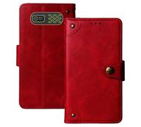 Anybird Rojo Retro Carcasa Funda para Trevi Forte 80 2" Magnética Premium Caso Protección Cuero Billetera Antigolpes Cover Teléfono Case