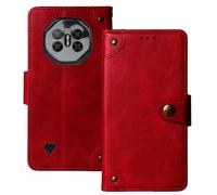 Anybird Rojo Retro Carcasa TPU Silicona Funda para DOOGEE Fire 3 MAX 4G 5.5" Magnética Premium Caso Protección Cuero Billetera Antigolpes Cover Teléfono Case