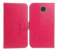 Anybird Rosa Funda Caso Carcasa Proteccion Cuero Flip Case Cover Soporte para Emporia Simplicity V27 LTE 2" Magnética Caso Cuero Billetera Cover Teléfono Case Etui