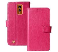 Anybird Rosa Funda Caso Carcasa Proteccion Cuero Flip Case Cover Soporte para Hammer Energy X 5.5" Magnética Caso Cuero Billetera Cover Teléfono Case Etui