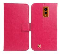 Anybird Rosa Funda Caso Carcasa Proteccion Cuero Flip Case Cover Soporte para Hammer Energy X 5.5" Magnética Caso Cuero Billetera Cover Teléfono Case Etui