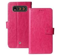 Anybird Rosa Funda Caso Carcasa Proteccion Cuero Flip Case Cover Soporte para Hammer H Boost 2 LTE 2.4" Magnética Caso Cuero Billetera Cover Teléfono Case Etui