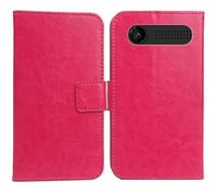 Anybird Rosa Funda Caso Carcasa Proteccion Cuero Flip Case Cover Soporte para Maxcom MK241 4G KaiOS 2.4" Magnética Caso Cuero Billetera Cover Teléfono Case Etui