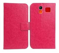 Anybird Rosa Funda Caso Carcasa Proteccion Cuero Flip Case Cover Soporte para Nomi i2320 2.31" Magnética Caso Cuero Billetera Cover Teléfono Case Etui