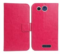 Anybird Rosa Funda Caso Carcasa Proteccion Cuero Flip Case Cover Soporte para Panasonic KX TU110 1.77" Magnética Caso Cuero Billetera Cover Teléfono Case Etui