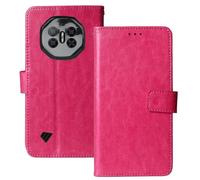Anybird Rosa Funda Caso Carcasa Proteccion Cuero Flip Case Cover TPU Silicona Soporte para DOOGEE Fire 3 MAX 4G 5.5" Magnética Caso Cuero Billetera