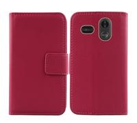 Anybird Rose Genuino Carcasa Funda para Trevi MAX 24 Nero 2.2" Magnética Premium Caso Protección Cuero Billetera Antigolpes Cover Teléfono Leather Case Etui