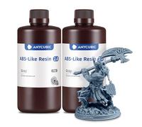 Anycubic ABS-Like 2.0 Resina Alta Resiliencia, Baja Viscosidad para Alta Tasa de Éxito, Dureza Máxima 85HD, Compatible con Todas las Impresoras 3D Resina 405nm LCD/DLP, Gris, 2000g