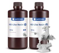 ANYCUBIC ABS-Like Resin 3.0, Resina para Impresora 3D con Excelente Dureza y Tenacidad, Alta Precisión, Bajo Olor 405 nm Resina Curable para Impresoras 3D de Resina, Blanco, 2000g