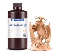 ANYCUBIC ABS-Like Resin 3.0, Resina para Impresora 3D con Excelente Dureza y Tenacidad, Alta Precisión, Bajo Olor 405 nm Resina Curable para Impresoras 3D de Resina, Beige, 1000g