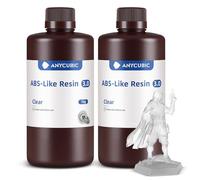 ANYCUBIC ABS-Like Resin 3.0, Resina para Impresora 3D con Excelente Dureza y Tenacidad, Alta Precisión, Bajo Olor 405 nm Resina Curable para Impresoras 3D de Resina, Transparente, 2000g