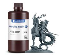 ANYCUBIC ABS-Like Resin 3.0, Resina para Impresora 3D con Excelente Dureza y Tenacidad, Alta Precisión, Bajo Olor 405 nm Resina Curable para Impresoras 3D de Resina, HD Gris, 1000g