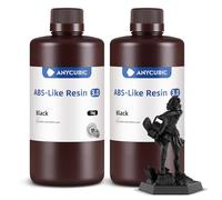 ANYCUBIC ABS-Like Resin 3.0, Resina para Impresora 3D con Excelente Dureza y Tenacidad, Alta Precisión, Bajo Olor 405 nm Resina Curable para Impresoras 3D de Resina, Negro, 2000g
