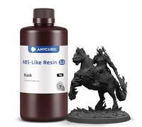 ANYCUBIC ABS-Like Resin 3.0, Resina para Impresoras 3D con Alta Dureza y Tenacidad, Resina de Alta Precisión y Bajo Olor para Impresoras 3D de Resina, Negro, 1 kg