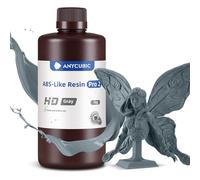 Anycubic ABS-Like Resin Pro 2, Resina para Impresora 3D con lmproved Tenacidad, Más Resistente a la Flexión, Alta Fluidez y Alta Tasa de Éxito, Compatibilidad con LCD y DLP Impresoras 3D, 1kg HD Gris