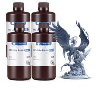 Anycubic ABS-Like Resin Pro 2, Resina para Impresora 3D con lmproved Tenacidad, Más Resistente a la Flexión, Alta Fluidez y Alta Tasa de Éxito, Compatibilidad con LCD y DLP Impresoras 3D, 4kg Gris