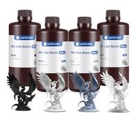 Anycubic ABS-Like Resin Pro 2,Resina para Impresora 3D con lmproved Tenacidad,Más Resistente a la Flexión,Compatibilidad con LCD y DLP Impresoras 3D,4kg Gris&Blanco&Negro&Transparente
