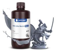 Anycubic ABS-Like Resin Pro 2, Resina para Impresora 3D con lmproved Tenacidad, Más Resistente a la Flexión, Alta Fluidez y Alta Tasa de Éxito, Compatibilidad con LCD y DLP Impresoras 3D, 1kg Gris