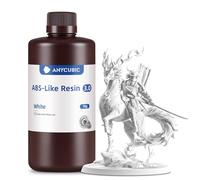 ANYCUBIC ABS Like Resina 3.0, Alta Resistencia con Dureza 86D Resina Impresion 3D, Menor Viscosidad y Tasa de Contracción, Resina de Curado Más Rápido de 405nm para Impresoras 3D LCD(Blanco, 1kg)