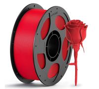 ANYCUBIC Filamento PETG de 1,75 mm, Filamento para Impresoras 3D Robusto y Duradero, Baja Deformación y Excelente Adhesión de Capas,Compatible con la mayoría de Impresora 3D FDM, 1kg PETG,Rojo