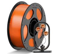ANYCUBIC Filamento PETG de 1,75 mm, Robusto y Duradero, Filamento para Impresora 3D, Translúcido y Vibrante, Compatible con la Mayoría de Impresoras FDM, 1 kg PETG, Naranja Translúcido