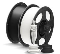 ANYCUBIC Filamento PLA Plus para Impresora 3D, Filamento PLA Plus con Bobina Desmontable, Filamento 3D Mejorado de Dureza, Impresión Inteligente RFID, Negro Perla & Blanco Brillante,2kg