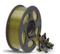 ANYCUBIC Filamento PLA Seda, Filamento Seda Dual Color 1,75mm, Filamento Impresora 3D Brillo Controlable, Texturas Seda, Color Precioso, 1KG, Negro Oro