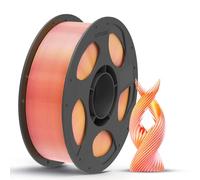 ANYCUBIC Filamento PLA Seda, Filamento Seda Tricolor 1,75mm, Filamento Impresora 3D Brillo Controlable, Texturas Seda, Color Precioso, 1KG, Oro Rosa