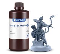ANYCUBIC High Speed 2.0 Resina para Impresora 3D,Muy Líquida,Gris 1000g | Resina 3D Altamente Activa, Baja Viscosidad, 170 mm/h de Impresión a Ultra Alta Velocidad con Anycubic Photon Mono M7 Pro
