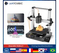 Anycubic Kobra 3 AE versión FDM impresora 3D LeviQ 3,0 autonivelante 600 mm/s velocidad máxima de impresión nuevas extrusoras directas impresoras rápidas