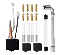 Anycubic Kobra 3 Hotend Kit Hotend Kit para Impresora 3D con 8 boquillas de latón de 0,4 mm, 1 Llave de Boquilla, 2 Fundas de Silicona y 10 Agujas de Limpieza, Compatible con Kobra 3/Kobra 3 Combo