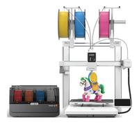 ANYCUBIC Kobra X Combo Impresora 3D, Admite Impresión Multicolor de 4-19 Colores, 600 mm/s Alta Velocidad FDM Impresoras 3D con Cámara, LeviQ 3.0 Automatic Leveling,Tamaño de Impresión 260x260x260mm
