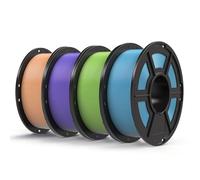 ANYCUBIC PLA Filamento 1,75 PLA, 4KG PLA Filamento para Impresora 3D con Carrete Desmontable, Filamento de ldentificación Inteligente, Rosa melocotón+Violeta interestelar+Turquesa tropical+Spring Leaf