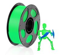 ANYCUBIC PLA Glow In The Dark Filamento, Filamento PLA Azul Luminoso 1,75mm, Precisión Dimensional +/- 0,02mm, Carrete 1kg Filamento PLA para Impresora 3D, Brillo Verde