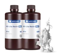 ANYCUBIC Resina ABS-Like Pro 2, Resina para Impresora 3D con Mayor Resistencia y Dureza, Alta Precisión y Mínima Contracción, Amplia Compatibilidad para LCD/DLP/SLA Impresoras 3D (Blanco, 2000g)