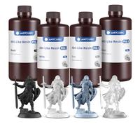 ANYCUBIC Resina ABS-Like Pro 2, Resina para Impresora 3D con Mayor Resistencia y Dureza, Alta Precisión y Mínima Contracción, para LCD/DLP/SLA Impresoras 3D (Gris &Blanco &Negro &Transparente 4000g)