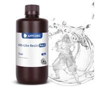 ANYCUBIC Resina ABS-Like Pro 2, Resina para Impresora 3D con Mayor Resistencia y Dureza, Alta Precisión y Mínima Contracción, Amplia Compatibilidad para Todas las Impresoras 3D de Resina (Claro, 1kg)