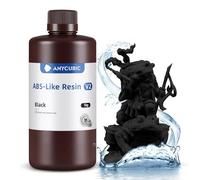 ANYCUBIC Resina Lavable en Agua ABS-Like V2 de Impresora 3D, Alta Dureza y Durabilidad, Alta Precisión y Fácil de Post-Procesar, Bajo Olor, Ideal para Todas Las Impresoras 3D de Resina LCD (Negro,1kg)