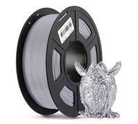 ANYCUBIC Seda Filamento PLA 3D, Filamento PLA de Impresión 3D sin Obstrucciones, Precisión Dimensional de 1,75 mm +/- 0,03 mm, Bobina de 1kg (2,2 libras), Plata