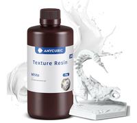 ANYCUBIC Texture Resin, 14K Resina de Alta Precisión para Impresoras LCD 3D, Acabado Mate & Resistencia Mejorada& Contracción Mínima, Curado UV 405nm Resina, 1kg Blanco